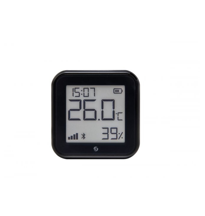 termostat shelly ht gen3 matte black, ecran e-ink, wifi, control aplicatie